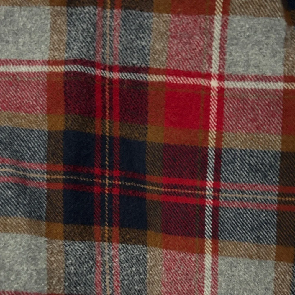 Eddie Bauer Red and Blue Plaid Casual Shirt